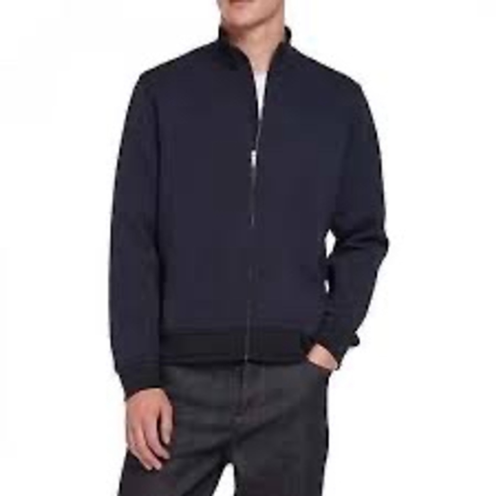 Ted Baker London‎ Men’s Quilted Jersey Bomber Jacket - Navy, Size 8 (Large), New